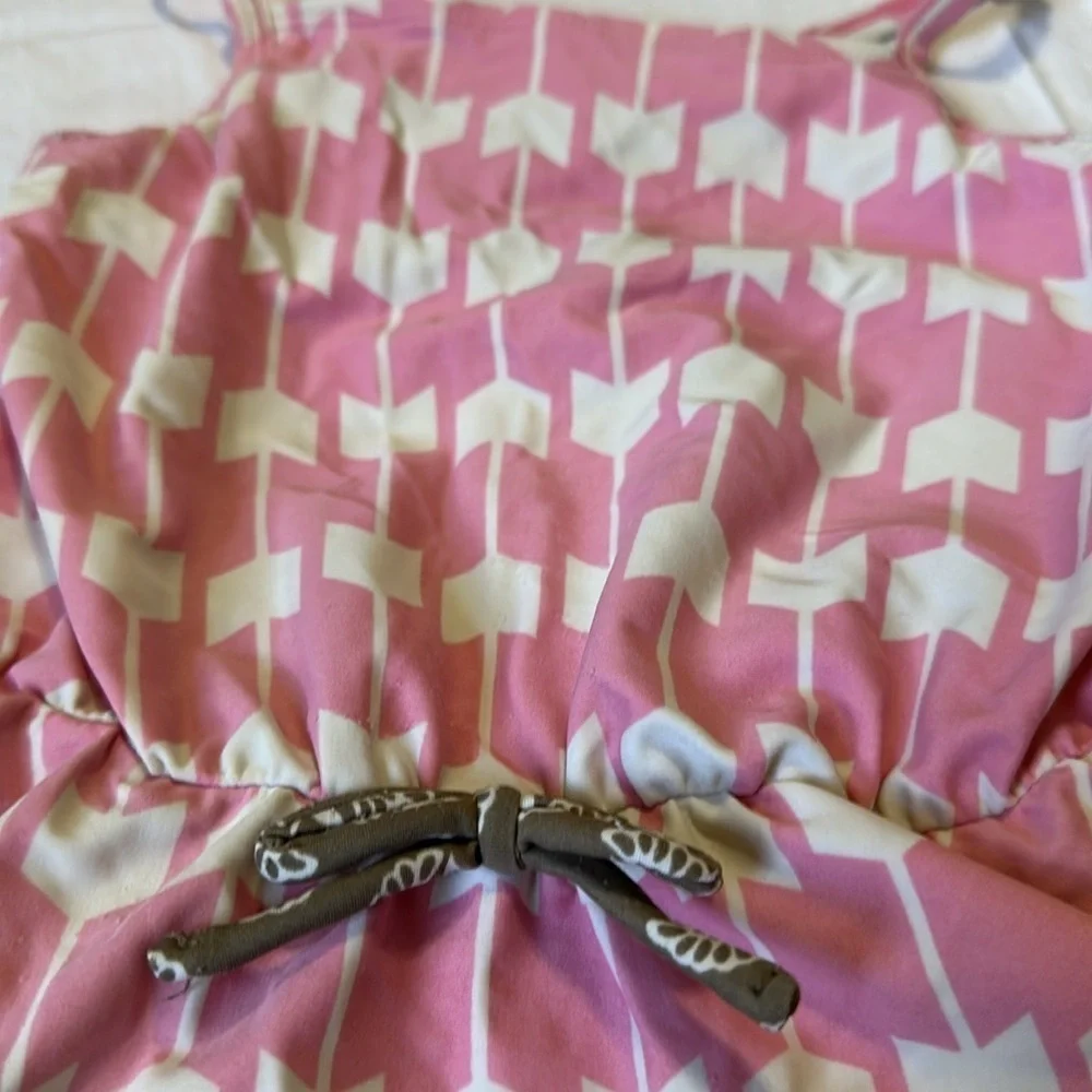 Hanna Andersson Pink and White swimsuit  size 6-7